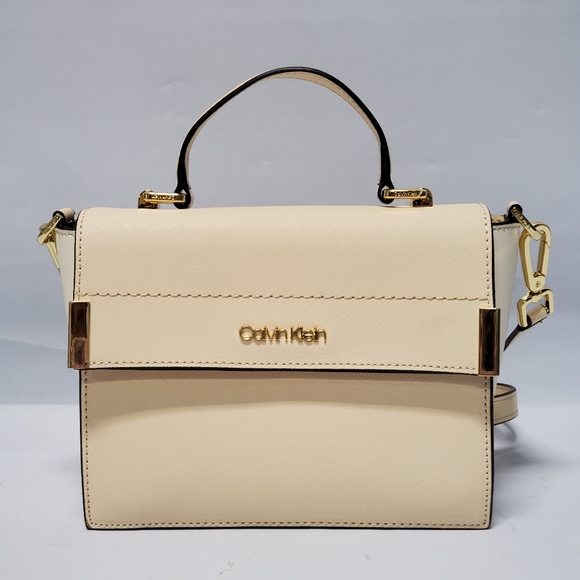 Calvin klein raelynn saffiano crossbody hotsell